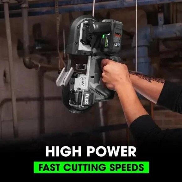 Flex 24V Cordless 2-1/2-in. Compact Band Saw Tool Only FX2331-Z New in Box - Picture 7 of 14